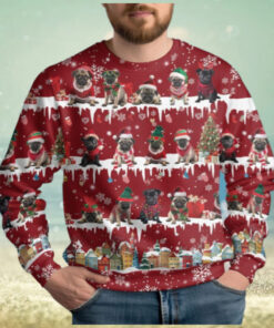 Pug Dog Ugly Christmas Sweater, Pet Lover Xmas Sweater