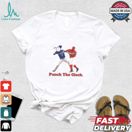Punch the clock Rangers vs Blue Jays shirt