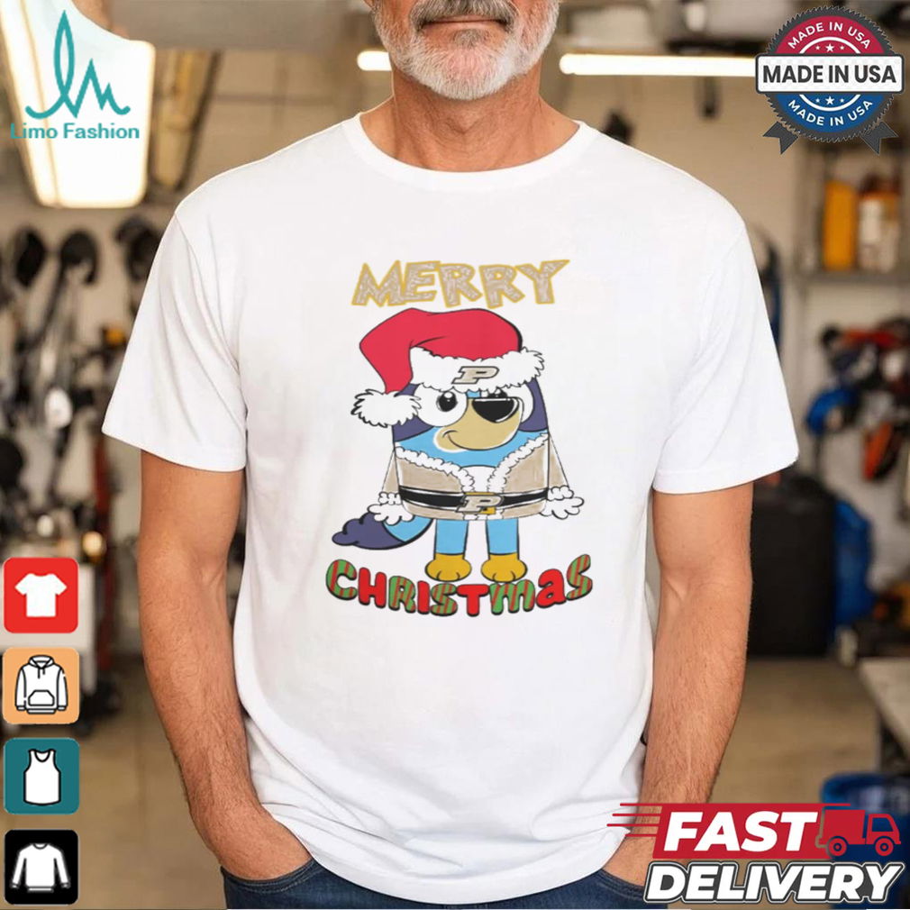 Purdue Boilermakers Bluey Merry Christmas 2024 Shirt Purdue Boilermakers Bluey Merry Christmas 2024 Shirt