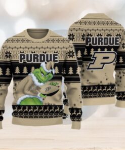 Purdue Boilermakers Grinch Ugly Christmas Sweater
