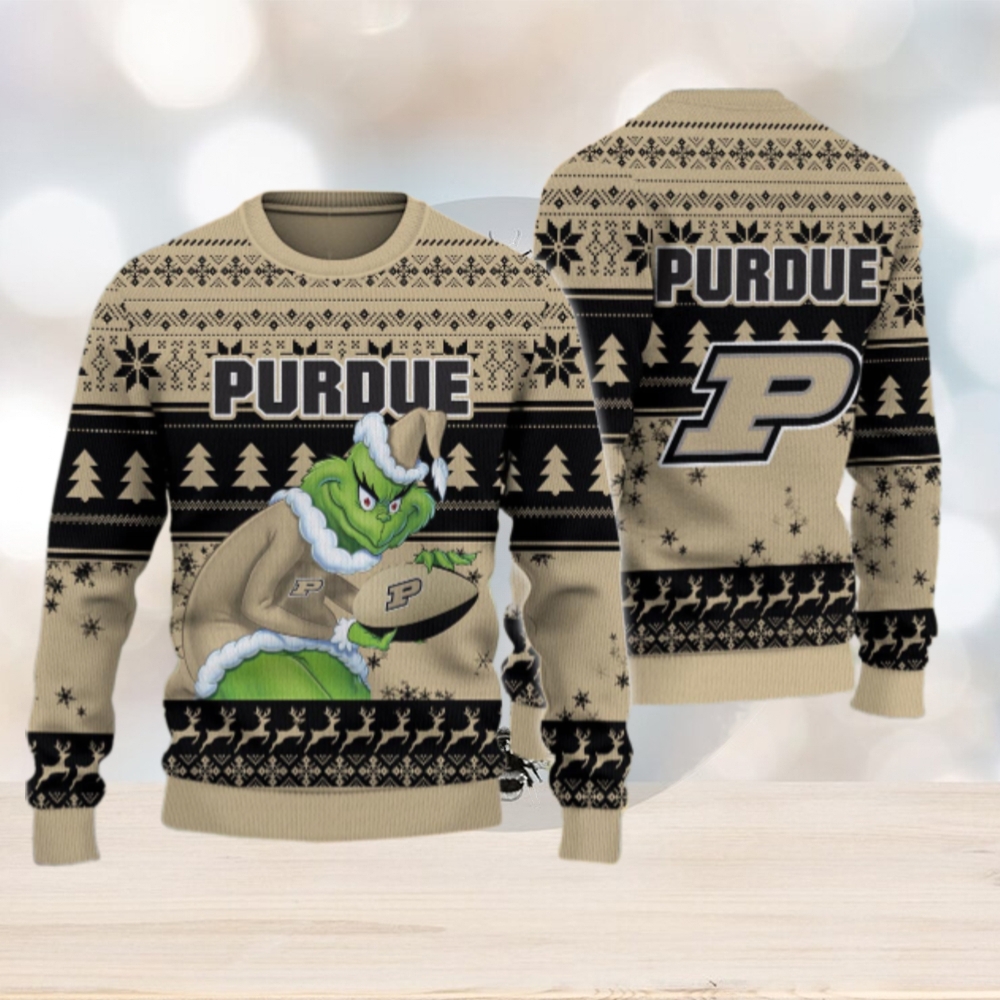 Purdue Boilermakers Grinch Ugly Christmas Sweater Purdue Boilermakers Grinch Ugly Christmas Sweater