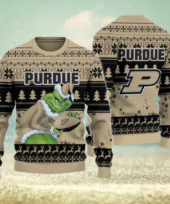 Purdue Boilermakers Grinch Ugly Christmas Sweater