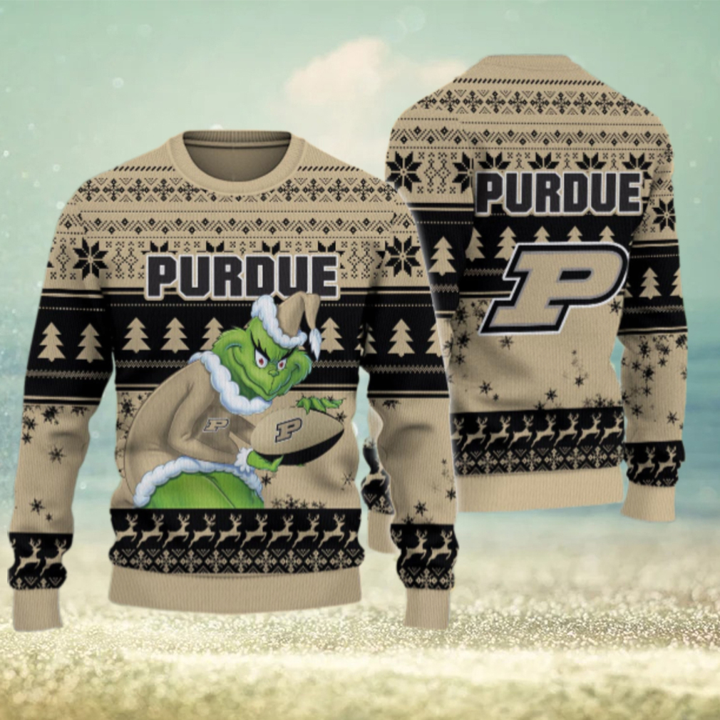 Purdue Boilermakers Grinch Ugly Christmas Sweater Purdue Boilermakers Grinch Ugly Christmas Sweater