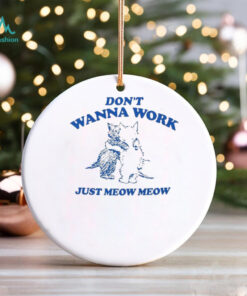 Raccoon Don't Wanna Work Just Meow Meow Shirt