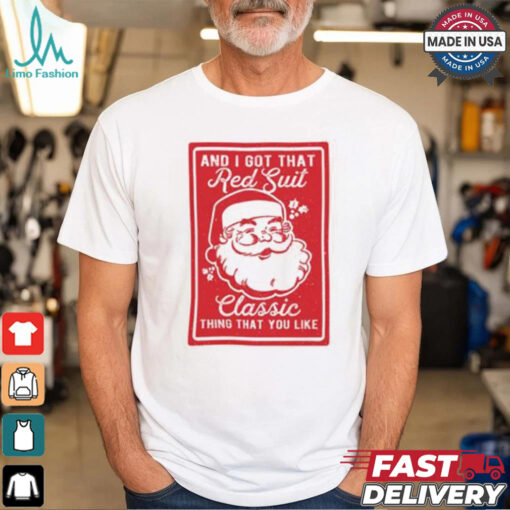 Red Suit Classic Santa Christmas Comfort Colors T shirt
