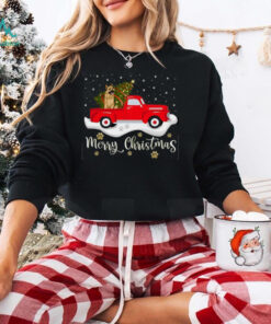 Red Truck Merry Christmas Tree German Shepherd Christmas German Shepherd T Shirt