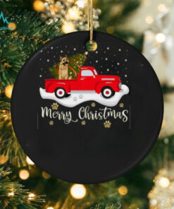 Red Truck Merry Christmas Tree German Shepherd Christmas German Shepherd T Shirt