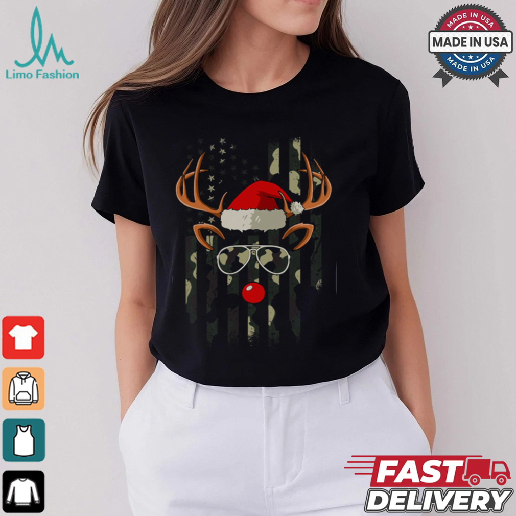 Reindeer Camo American Flag Christmas Pajama Xmas Veteran Veteran T Shirt Recovered Reindeer Camo American Flag Christmas Pajama Xmas Veteran Veteran T Shirt Recovered