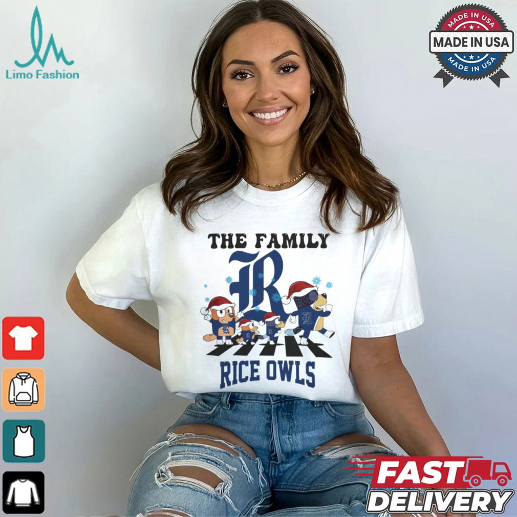 Rice Owls X Family Bluey Merry Christmas 2024 Shirt Rice Owls X Family Bluey Merry Christmas 2024 Shirt