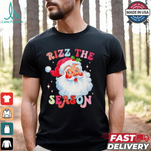 Rizz the season Christmas Rizzmas Santa Claus rizzler shirt