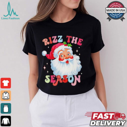 Rizz the season Christmas Rizzmas Santa Claus rizzler shirt
