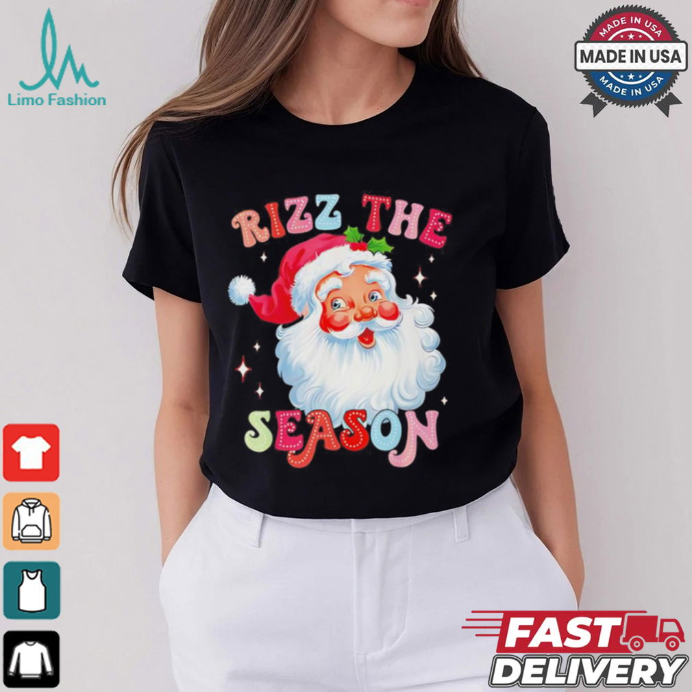 Rizz the season Christmas Rizzmas Santa Claus rizzler shirt Rizz the season Christmas Rizzmas Santa Claus rizzler shirt