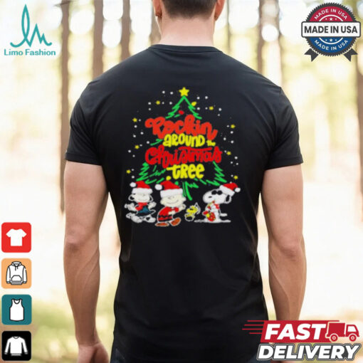 Rockin peanut around christmas tree shirt