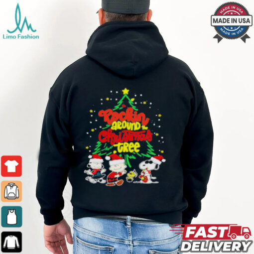 Rockin peanut around christmas tree shirt