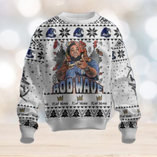 Rod Wave Special Edition Chirstmas Gifts 2024 Xmas For Family And Friends Ugly Sweater