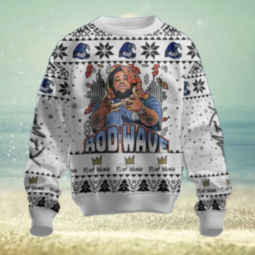 Rod Wave Special Edition Chirstmas Gifts 2024 Xmas For Family And Friends Ugly Sweater