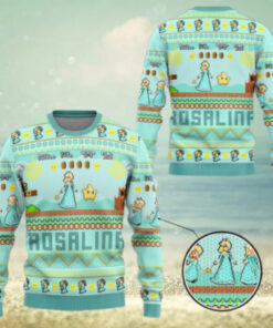 Rosalina Princess Ugly Sweater, Mario Characters Holiday Sweater