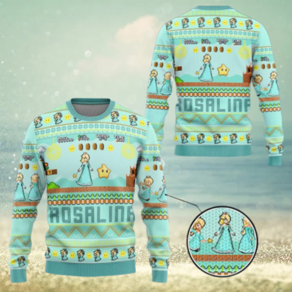 Rosalina Princess Ugly Sweater, Mario Characters Holiday Sweater Rosalina Princess Ugly Sweater, Mario Characters Holiday Sweater