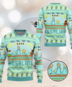 Rosalina Princess Ugly Sweater, Mario Characters Holiday Sweater