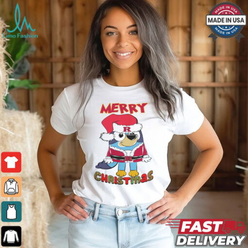 Rutgers Scarlet Knights Bluey Merry Christmas 2024 Shirt