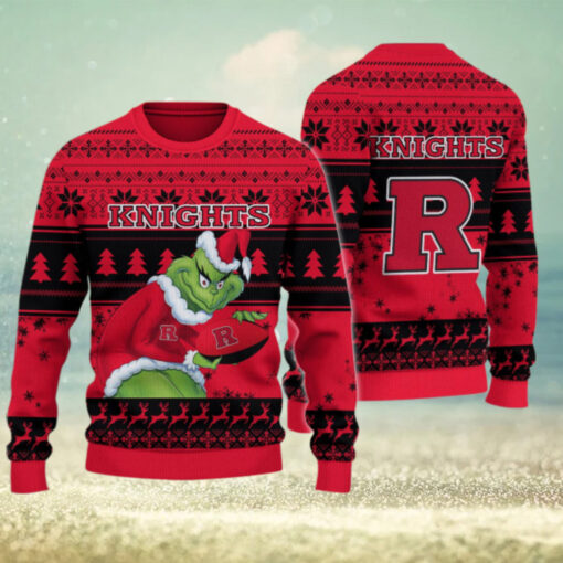Rutgers Scarlet Knights Grinch Ugly Christmas Sweater