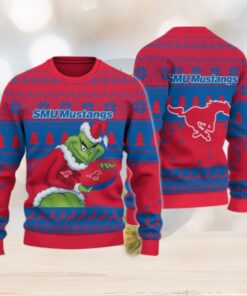 SMU Mustangs Grinch Ugly Christmas Sweater