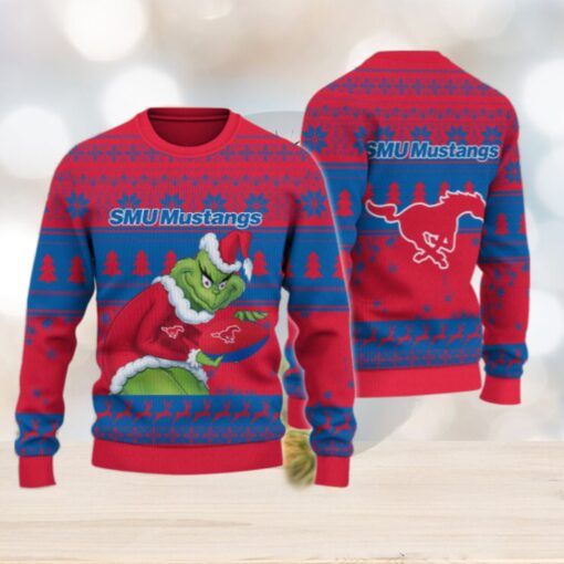 SMU Mustangs Grinch Ugly Christmas Sweater