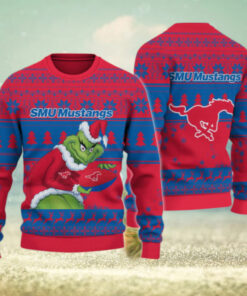 SMU Mustangs Grinch Ugly Christmas Sweater