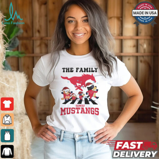 SMU Mustangs X Family Bluey Merry Christmas 2024 Shirt