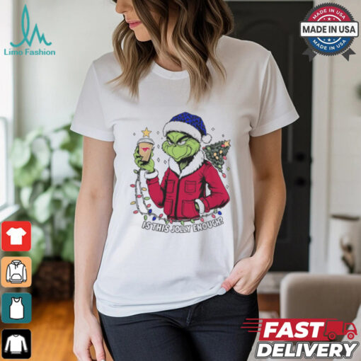 SMU Mustangs x Santa Grinch Is This Jolly Enough Merry Christmas Shirt
