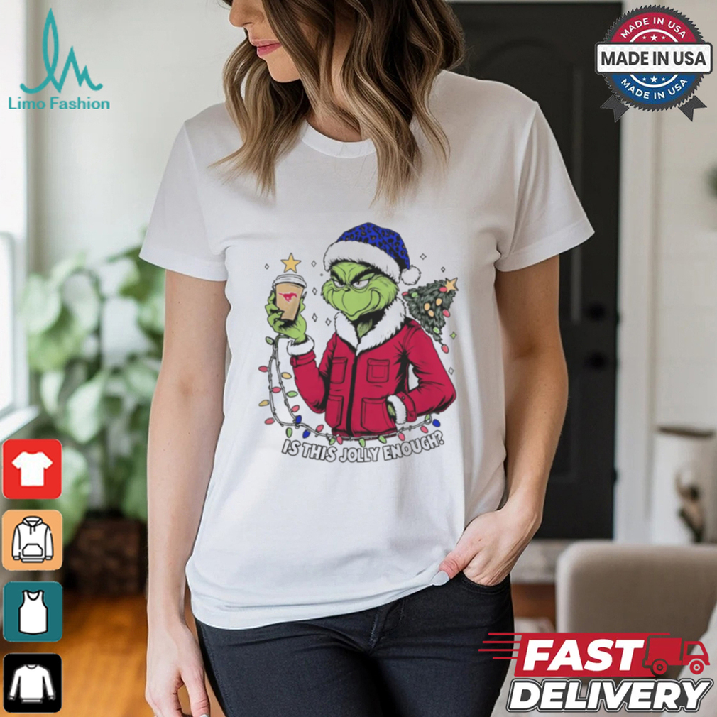 SMU Mustangs x Santa Grinch Is This Jolly Enough Merry Christmas Shirt SMU Mustangs x Santa Grinch Is This Jolly Enough Merry Christmas Shirt