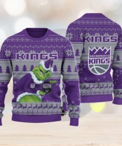 Sacramento Kings Grinch Christmas Ugly Sweater