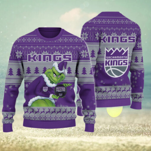 Sacramento Kings Grinch Christmas Ugly Sweater