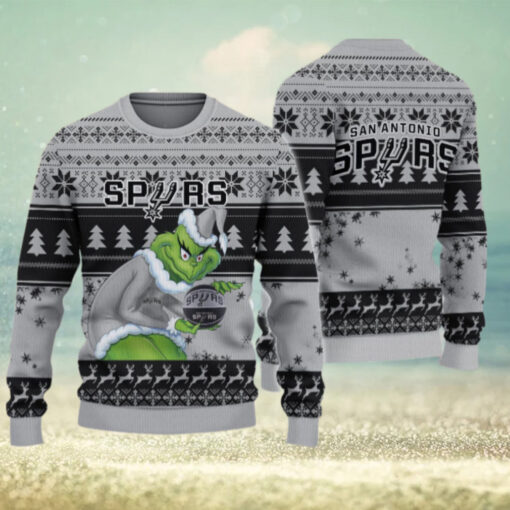 San Antonio Spurs Grinch Christmas Ugly Sweater