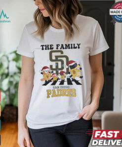San Diego Padres X Family Bluey Merry Christmas 2024 Shirt