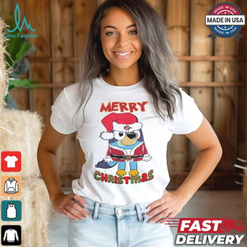 San Diego State Aztecs Bluey Merry Christmas 2024 Shirt