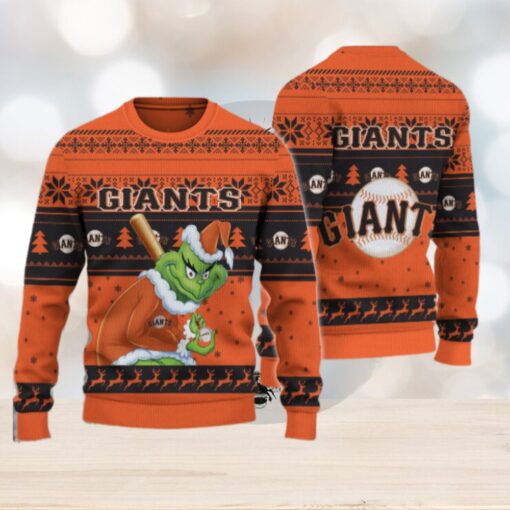San Francisco Giants Grinch Christmas Ugly Sweater