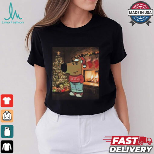 Santa Chill Guy Christmas Shirt