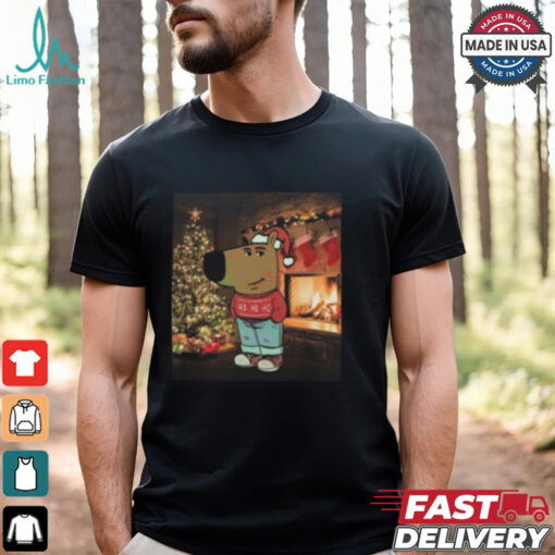Santa Chill Guy Christmas Shirt