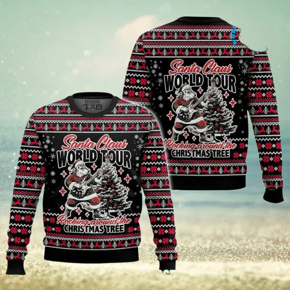 Santa Claus World Tour 2024 Ugly Christmas Sweater Santa Claus World Tour 2024 Ugly Christmas Sweater
