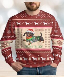 Santa Dachshund Ugly Christmas Sweater