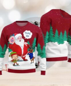 Santa Diddy Oil Chirstmas Gifts 2024 Xmas For Family And Friends Ugly Sweater