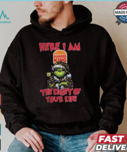Santa Grinch Here I Am Burger King The Light Of Your Life Christmas Light Shirt