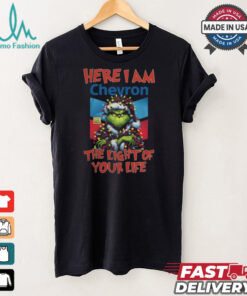 Santa Grinch Here I Am Chevron The Light Of Your Life Christmas Light Shirt
