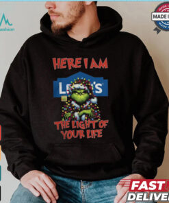 Santa Grinch Here I Am Lowe’s The Light Of Your Life Christmas Light Shirt