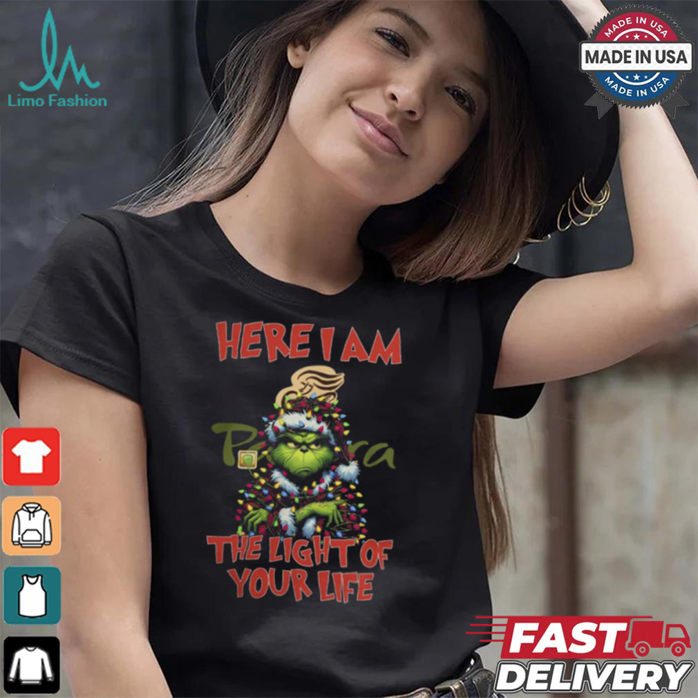 Santa Grinch Here I Am Panera Bread The Light Of Your Life Christmas Light Shirt Santa Grinch Here I Am Panera Bread The Light Of Your Life Christmas Light Shirt
