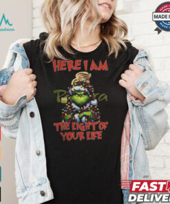Santa Grinch Here I Am Panera Bread The Light Of Your Life Christmas Light Shirt