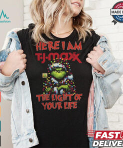 Santa Grinch Here I Am T.J. Maxx The Light Of Your Life Christmas Light Shirt