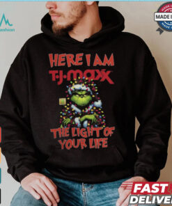 Santa Grinch Here I Am T.J. Maxx The Light Of Your Life Christmas Light Shirt