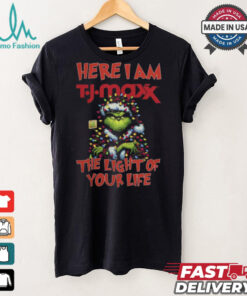 Santa Grinch Here I Am T.J. Maxx The Light Of Your Life Christmas Light Shirt